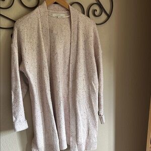 LOFT Women's Speckled Open Front Cardigan